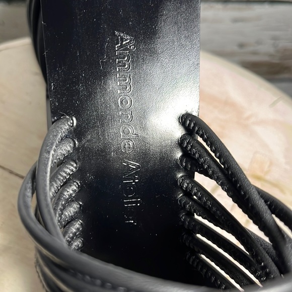 Ammonde Atelier New Alessandra block heel black sandals size 8 - Picture 9 of 12